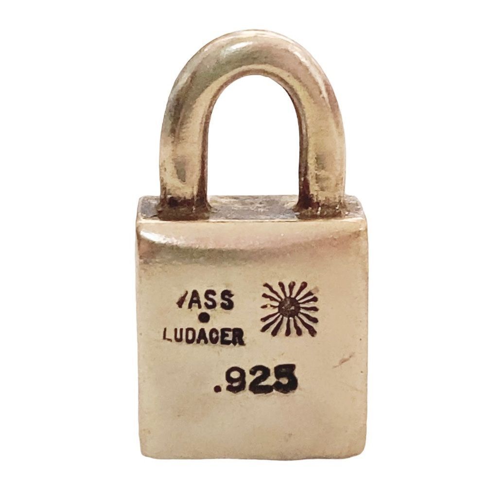 VERY RARE VASS LUDACER Lock 925 Sterling Silver Charm
